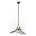 Κρεμαστό φωτιστικό οροφής ALURA 1xE27/60W/230V διάμετρος 50 cm μαύρο