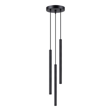 Κρεμαστό φωτιστικό οροφής ARCHE 3xG9/8W/230V μαύρο