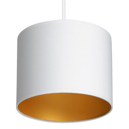 Κρεμαστό φωτιστικό οροφής ARDEN 1xE27/60W/230V διάμετρος 18 cm λευκό/χρυσό