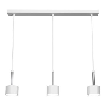 Κρεμαστό φωτιστικό οροφής ARENA 3xGX53/11W/230V λευκό/γυαλιστερό χρώμιο