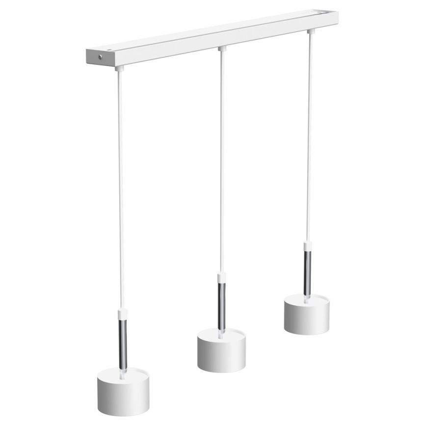 Κρεμαστό φωτιστικό οροφής ARENA 3xGX53/11W/230V λευκό/γυαλιστερό χρώμιο
