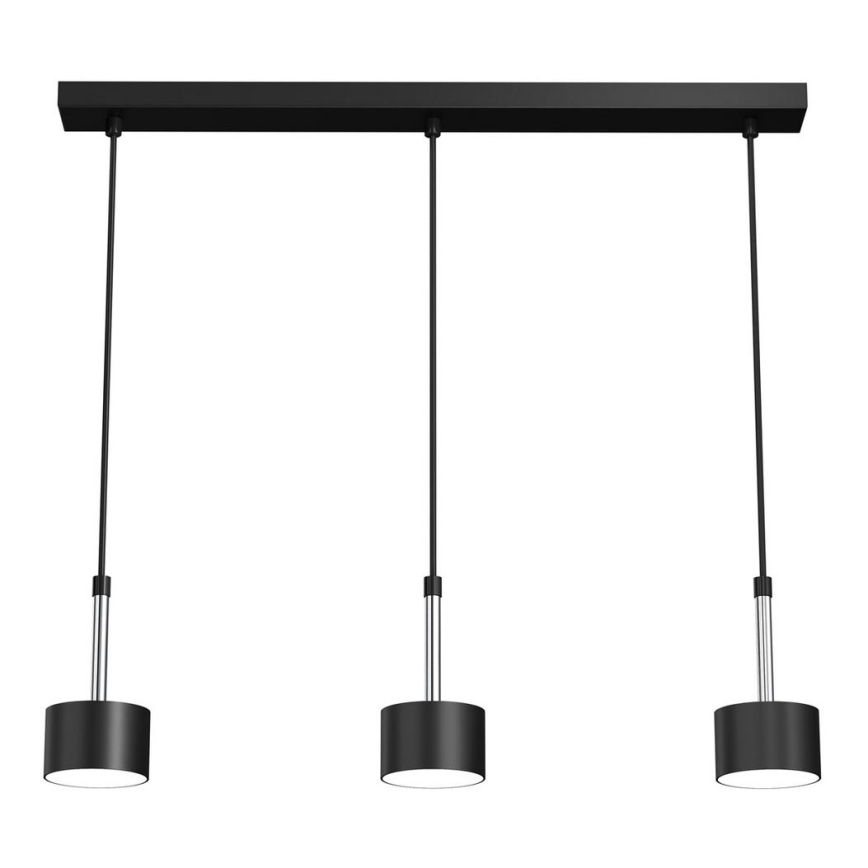 Κρεμαστό φωτιστικό οροφής ARENA 3xGX53/11W/230V μαύρο/γυαλιστερό χρώμιο