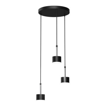 Κρεμαστό φωτιστικό οροφής ARENA 3xGX53/11W/230V μαύρο/γυαλιστερό χρώμιο