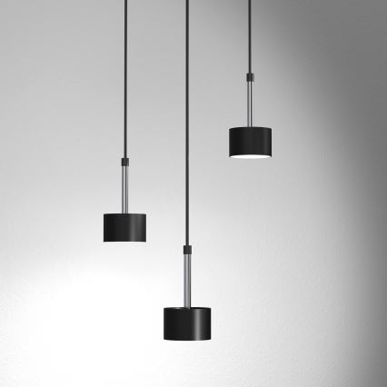Κρεμαστό φωτιστικό οροφής ARENA 3xGX53/11W/230V μαύρο/γυαλιστερό χρώμιο