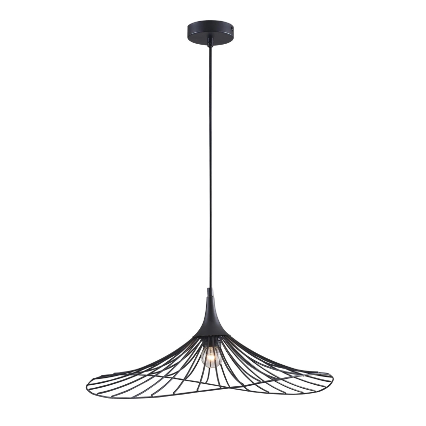 Κρεμαστό φωτιστικό οροφής ARIELLE 1xE27/20W/230V διάμετρος 50 cm μαύρο
