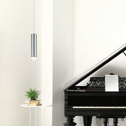 Κρεμαστό φωτιστικό οροφής ARMIN 1xGU10/10W/230V γυαλιστερό χρώμιο