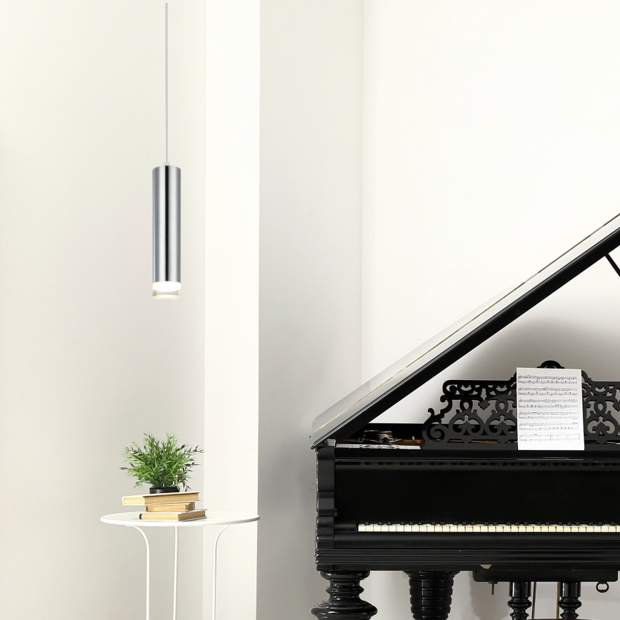 Κρεμαστό φωτιστικό οροφής ARMIN 1xGU10/10W/230V γυαλιστερό χρώμιο