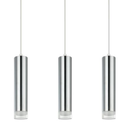 Κρεμαστό φωτιστικό οροφής ARMIN 3xGU10/10W/230V γυαλιστερό χρώμιο