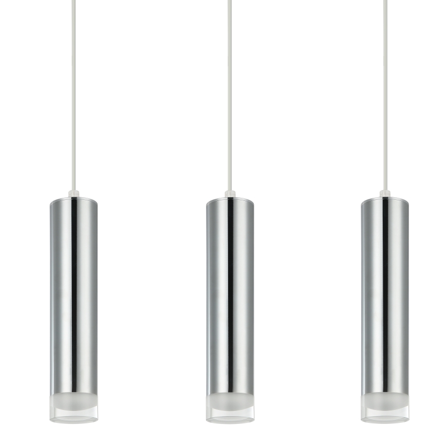 Κρεμαστό φωτιστικό οροφής ARMIN 3xGU10/10W/230V γυαλιστερό χρώμιο
