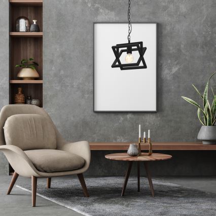 Κρεμαστό φωτιστικό οροφής ARNOLD 1xE27/60W/230V μαύρο
