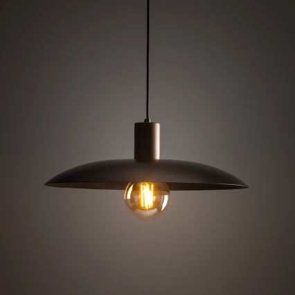 Κρεμαστό φωτιστικό οροφής ASTRA 1xE27/15W/230V διάμετρος 41 cm καφέ