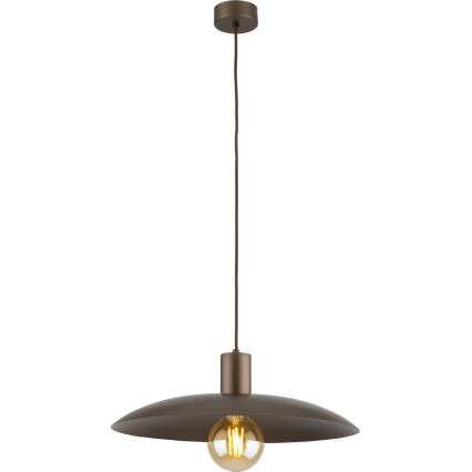 Κρεμαστό φωτιστικό οροφής ASTRA 1xE27/15W/230V διάμετρος 41 cm καφέ
