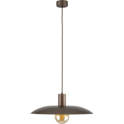Κρεμαστό φωτιστικό οροφής ASTRA 1xE27/15W/230V διάμετρος 41 cm καφέ