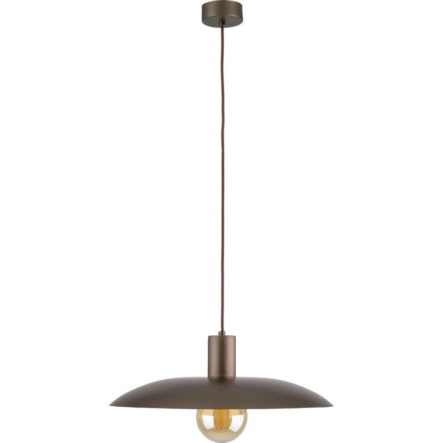 Κρεμαστό φωτιστικό οροφής ASTRA 1xE27/15W/230V διάμετρος 41 cm καφέ