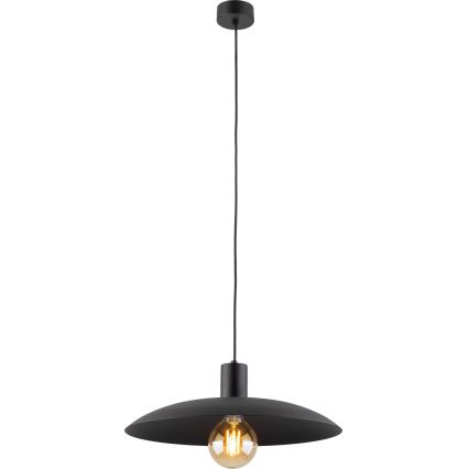 Κρεμαστό φωτιστικό οροφής ASTRA 1xE27/15W/230V διάμετρος 41 cm μαύρο