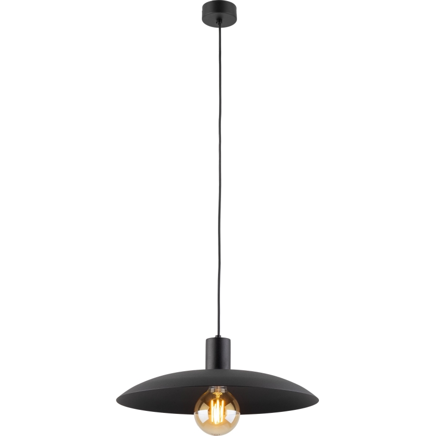 Κρεμαστό φωτιστικό οροφής ASTRA 1xE27/15W/230V διάμετρος 41 cm μαύρο