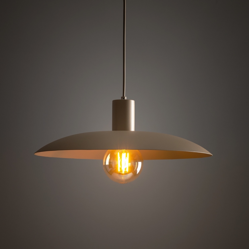 Κρεμαστό φωτιστικό οροφής ASTRA 1xE27/15W/230V διάμετρος 41 cm μπεζ
