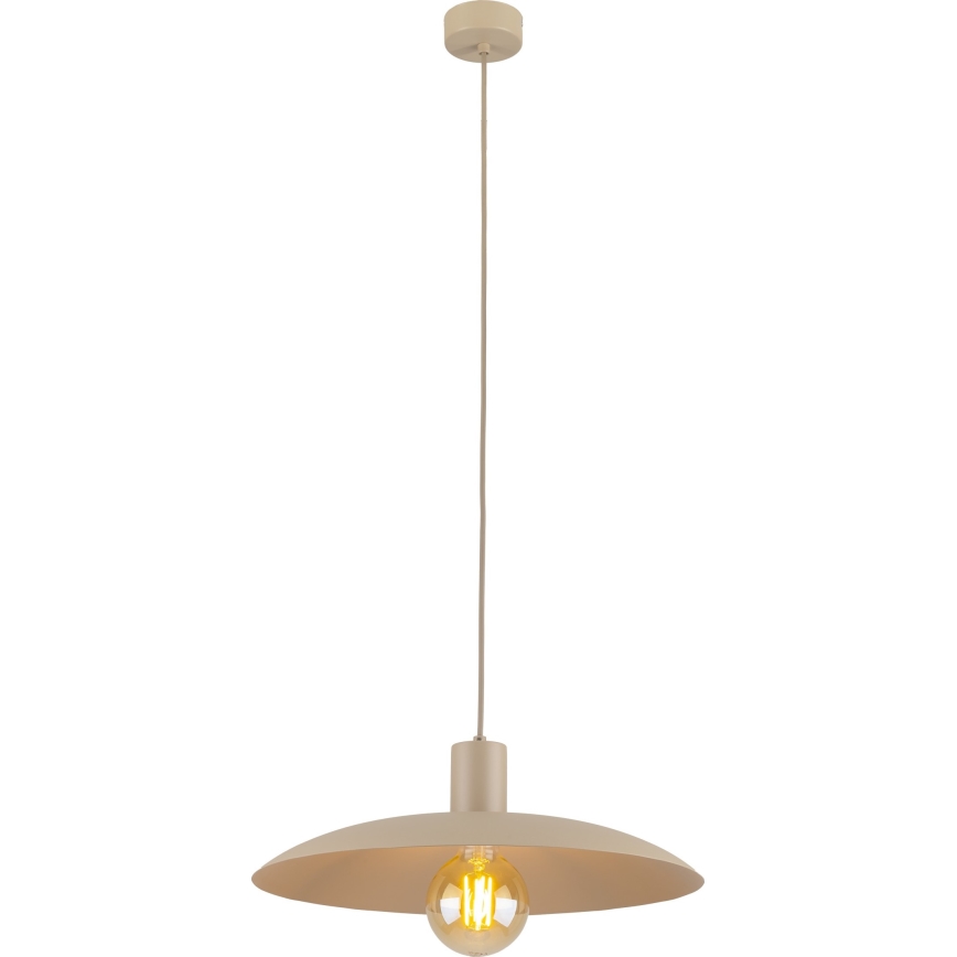 Κρεμαστό φωτιστικό οροφής ASTRA 1xE27/15W/230V διάμετρος 41 cm μπεζ