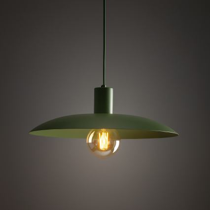 Κρεμαστό φωτιστικό οροφής ASTRA 1xE27/15W/230V διάμετρος 41 cm πράσινο