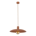 Κρεμαστό φωτιστικό οροφής ASTRA 1xE27/15W/230V διάμετρος 41 cm τούβλο