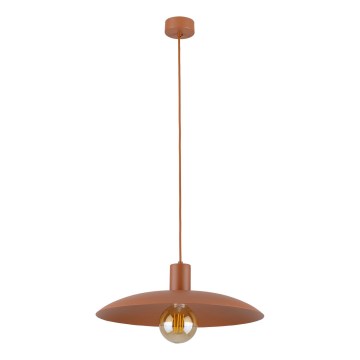 Κρεμαστό φωτιστικό οροφής ASTRA 1xE27/15W/230V διάμετρος 41 cm τούβλο