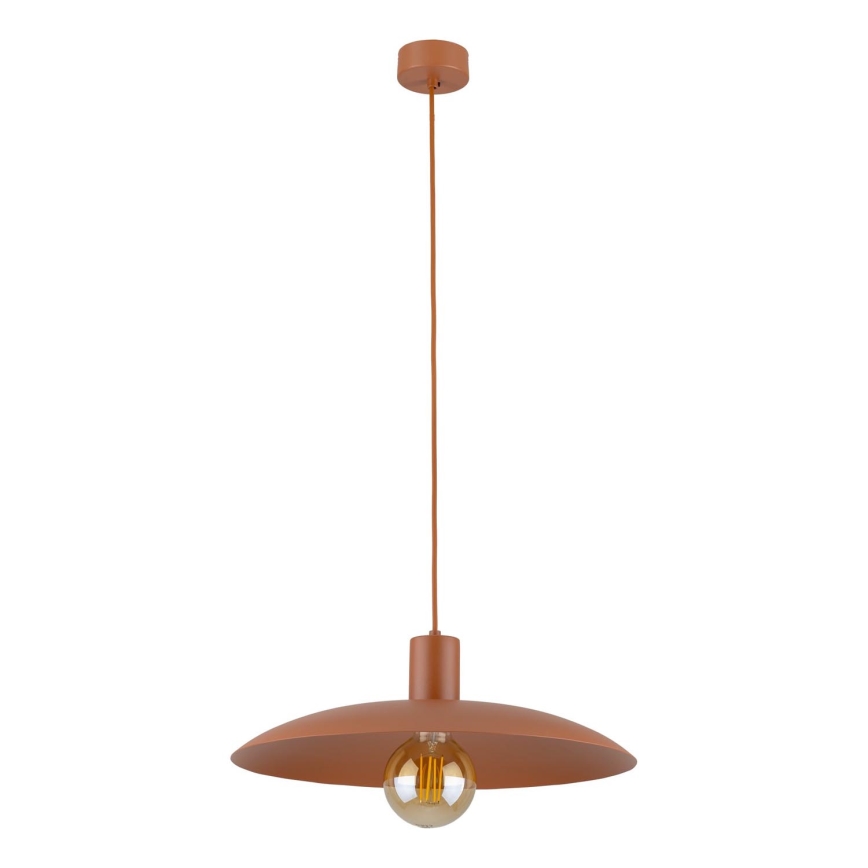 Κρεμαστό φωτιστικό οροφής ASTRA 1xE27/15W/230V διάμετρος 41 cm τούβλο