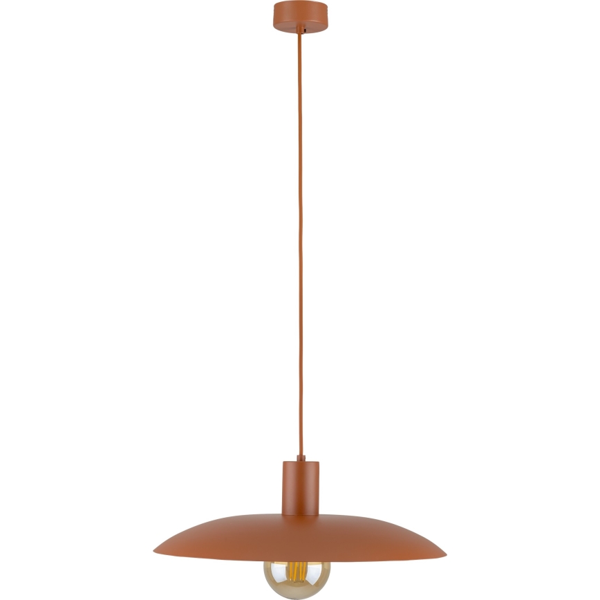 Κρεμαστό φωτιστικό οροφής ASTRA 1xE27/15W/230V διάμετρος 41 cm τούβλο
