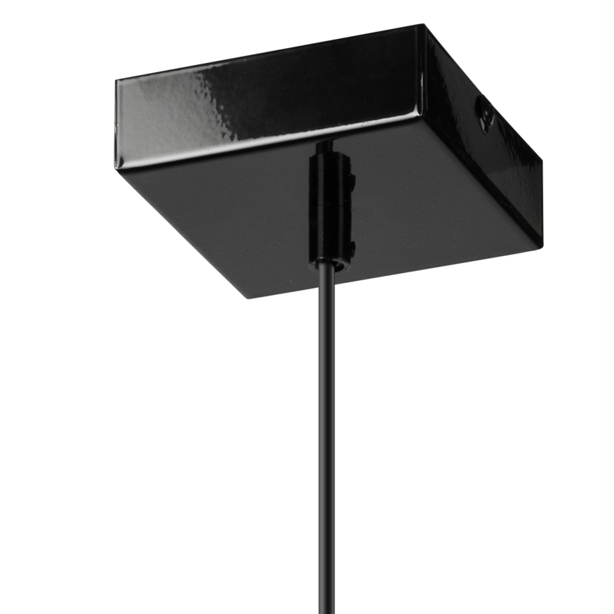 Κρεμαστό φωτιστικό οροφής ASTRID 1xE27/60W/230V γυαλιστερό μαύρο