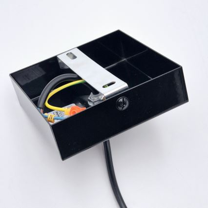 Κρεμαστό φωτιστικό οροφής ASTRID 1xE27/60W/230V γυαλιστερό μαύρο