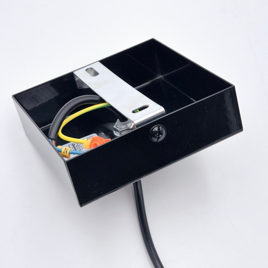 Κρεμαστό φωτιστικό οροφής ASTRID 1xE27/60W/230V γυαλιστερό μαύρο