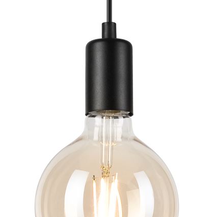 Κρεμαστό φωτιστικό οροφής ASTRID 1xE27/60W/230V ματ μαύρο