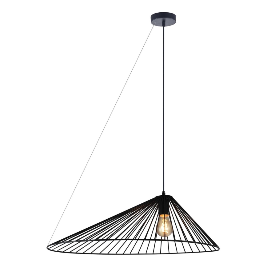 Κρεμαστό φωτιστικό οροφής AURORA 1xE27/20W/230V διάμετρος 60 cm μαύρο