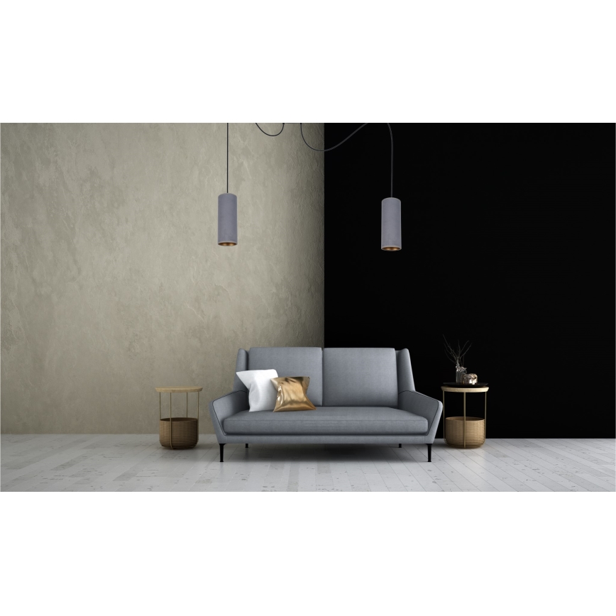 Κρεμαστό φωτιστικό οροφής AVALO 2xE27/60W/230V spider γκρι