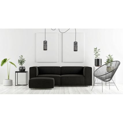 Κρεμαστό φωτιστικό οροφής AVALO 2xE27/60W/230V spider γκρι/μαύρο