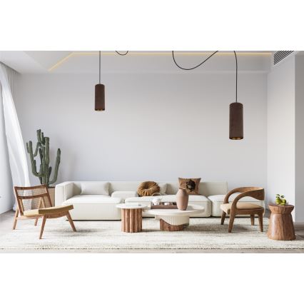 Κρεμαστό φωτιστικό οροφής AVALO 2xE27/60W/230V spider καφέ/χαλκός