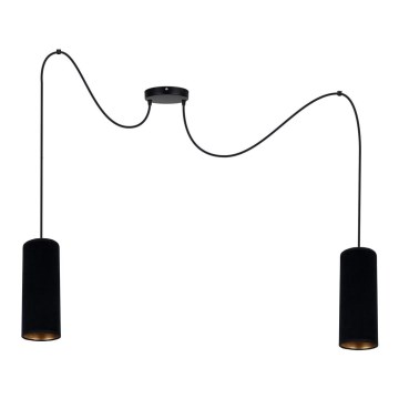 Κρεμαστό φωτιστικό οροφής AVALO 2xE27/60W/230V spider μαύρο