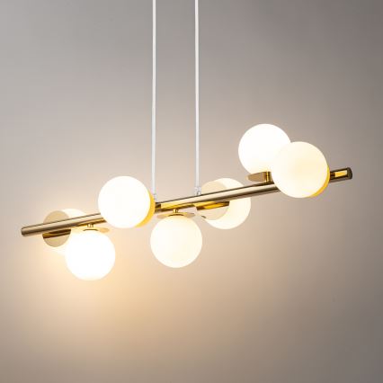 Κρεμαστό φωτιστικό οροφής AVOLA 7xG9/12W/230V χρυσό