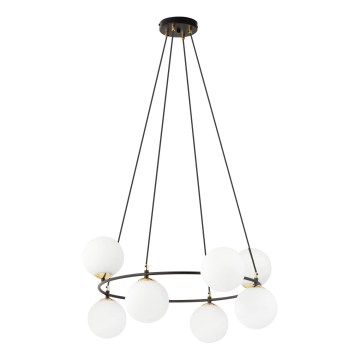 Κρεμαστό φωτιστικό οροφής AZURA 8xE14/10W/230V μαύρο/λευκό