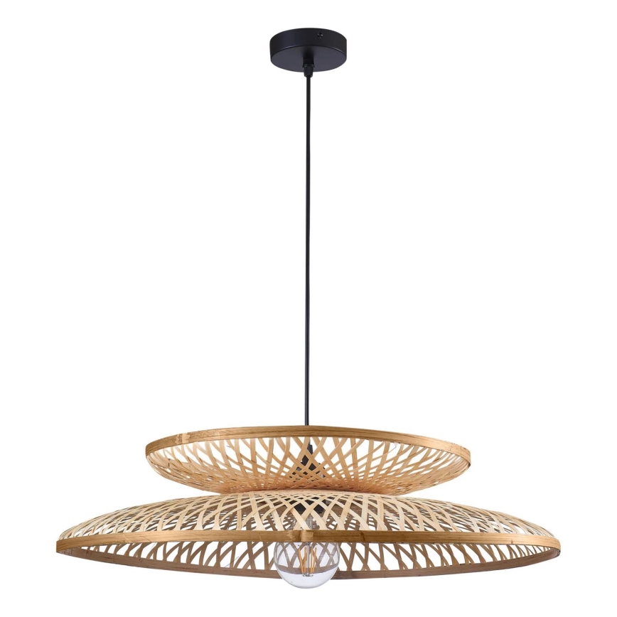 Κρεμαστό φωτιστικό οροφής BALI 1xE27/20W/230V διάμετρος 60 cm μπαμπού