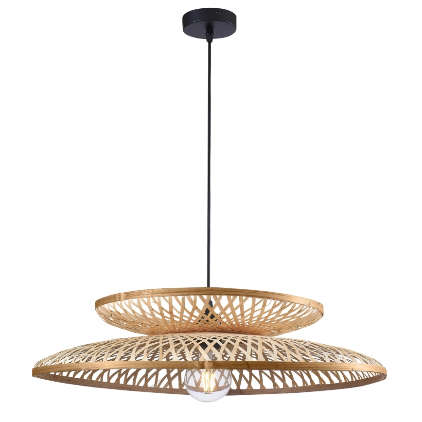 Κρεμαστό φωτιστικό οροφής BALI 1xE27/20W/230V διάμετρος 60 cm μπαμπού