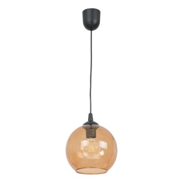 Κρεμαστό φωτιστικό οροφής BALL 1xE27/60W/230V διάμετρος 20 cm μπεζ