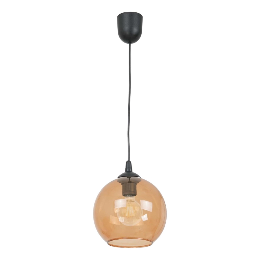 Κρεμαστό φωτιστικό οροφής BALL 1xE27/60W/230V διάμετρος 20 cm μπεζ