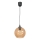 Κρεμαστό φωτιστικό οροφής BALL 1xE27/60W/230V διάμετρος 20 cm μπεζ
