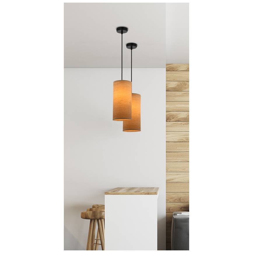 Κρεμαστό φωτιστικό οροφής  BALLO 1xE27/60W/230V καφέ