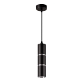 Κρεμαστό φωτιστικό οροφής BAMBOO 1xGU10/10W/230V μαύρο