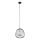 Κρεμαστό φωτιστικό οροφής BELL 1xG9/12W/230V διάμετρος 24 cm μαύρο/γυαλιστερό χρώμιο
