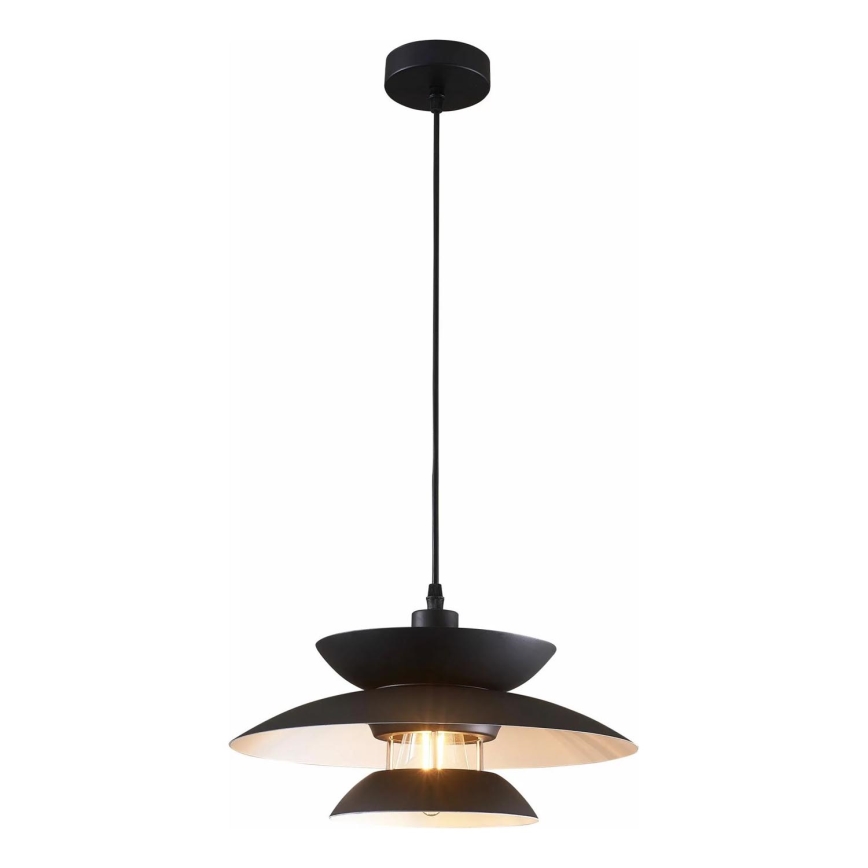Κρεμαστό φωτιστικό οροφής BERIT 1xE27/20W/230V μαύρο