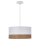 Κρεμαστό φωτιστικό οροφής  BIANCO 1xE27/40W/230V λευκό/καφέ
