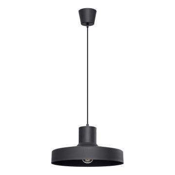 Κρεμαστό φωτιστικό οροφής BILO 1xE27/15W/230V διάμετρος 35 cm μαύρο
