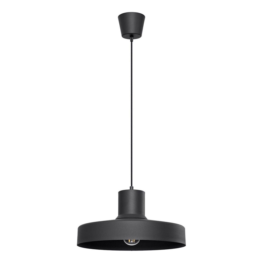 Κρεμαστό φωτιστικό οροφής BILO 1xE27/15W/230V διάμετρος 35 cm μαύρο